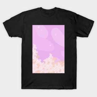 Purple flowers abstract T-Shirt